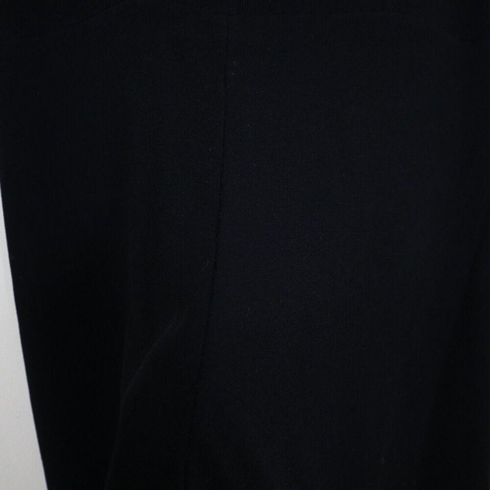 Stella McCartney IT 42 US 6/8 High Rise Compact Knit Wide Leg Crop Pants Black - Picture 9 of 10